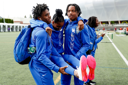 Lance Lang. Karimah Davis. Rodney Heath Jr. 

Shake out.

NCAA Track and Field Outdoor Championships.

Photo by Chet White | UK Athletics