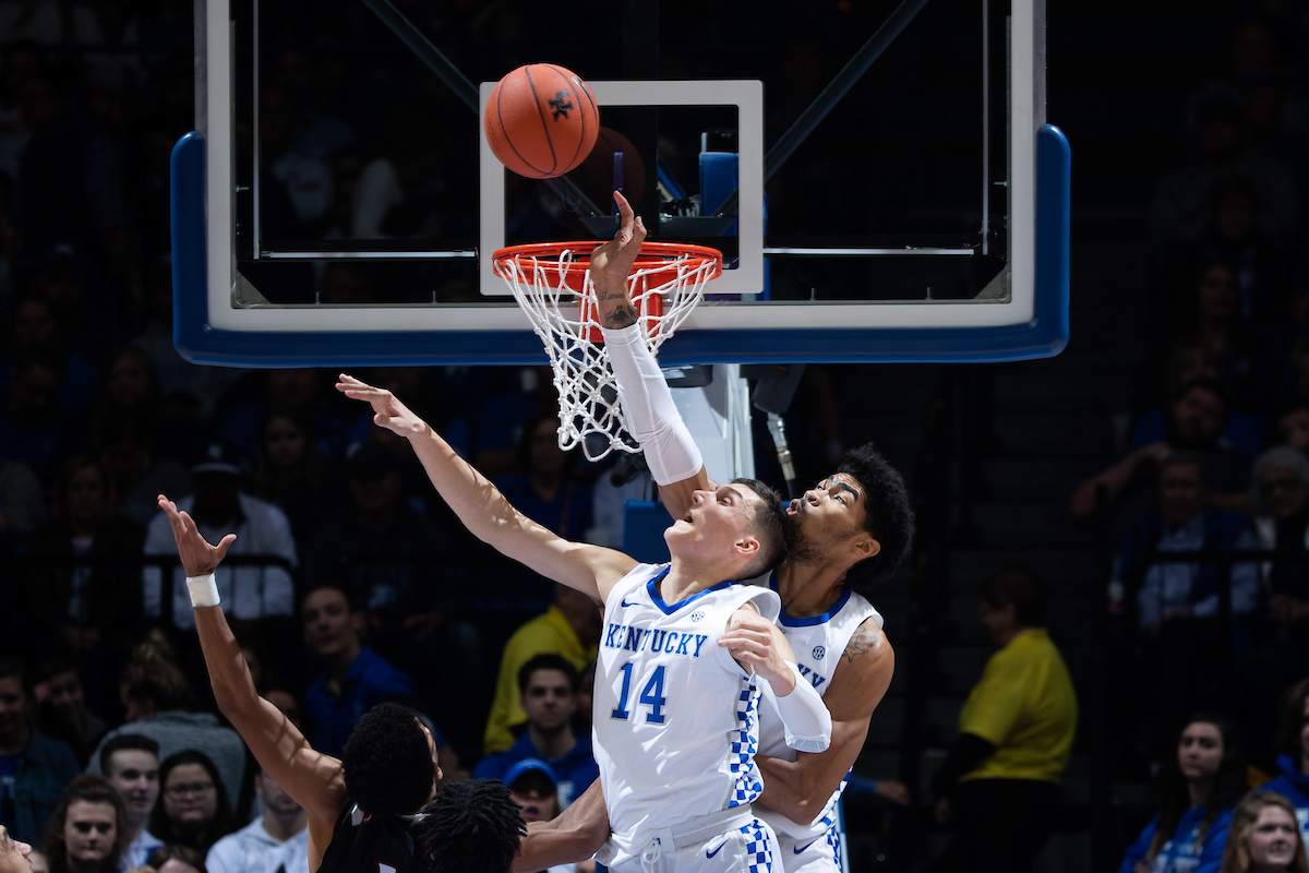 Tyler Herro Nick Richards

Men's Basketball beats IUP 86-64.

Photo by Mark Mahan | UK Athletics