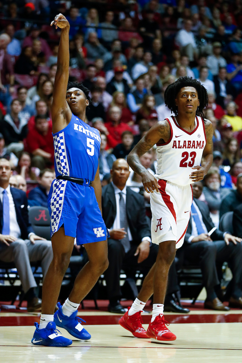 Immanuel Quickley.

Kentucky falls to Alabama 77-75 on Saturday, January 5, 2019, at Coleman Coliseum in Tuscaloosa, AL.

Photo by Chet White | UK Athletics