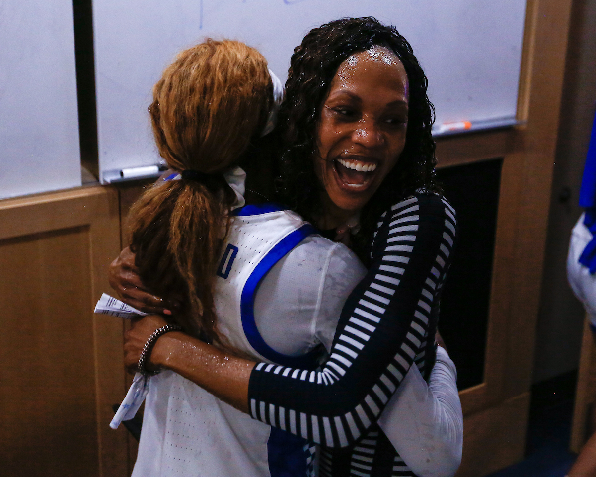 Kyra Elzy. Rhyne Howard.

Kentucky beats Mississippi State 81-74.

Photo by Abbey Cutrer | UK Athletics