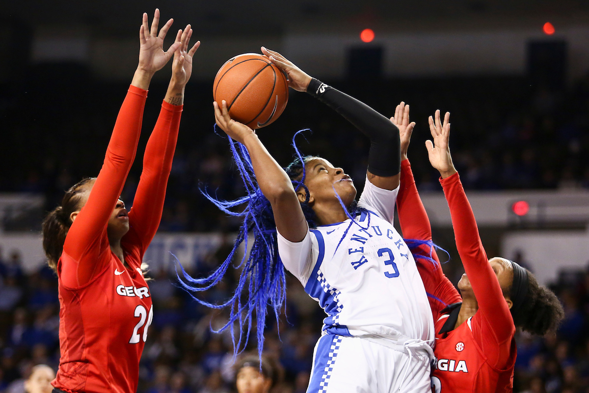 KeKe McKinney.

Kentucky beat Georgia 88-77.

Photo by Hannah Phillips | UK Athletics