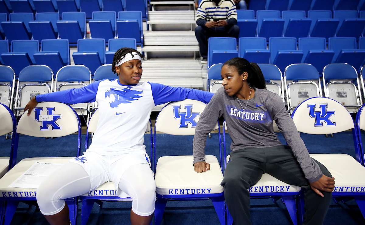 Kameron Roach, Chasity Patterson

The UK Women's Basketball team beat Florida 62-51. 

Photo by Britney Howard | UK Athletics