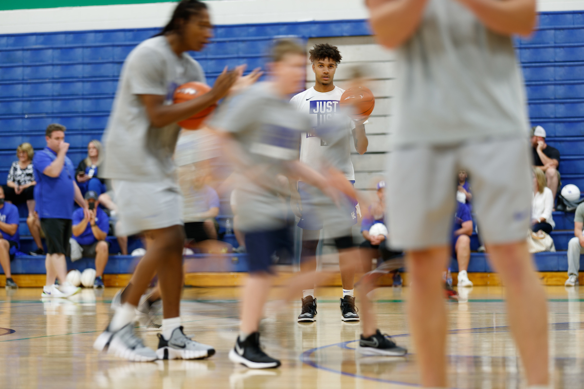 Dontaie Allen.

Men’s basketball camp at North Laurel High School in London, Kentucky.

Photo by Elliott Hess | UK Athletics