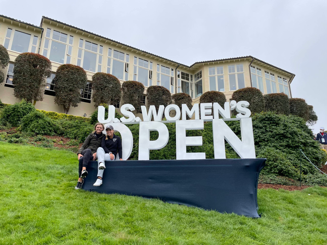 Jensen Castle is playing in the 76th U.S. Women's Open with Laney Frye as her caddie.
