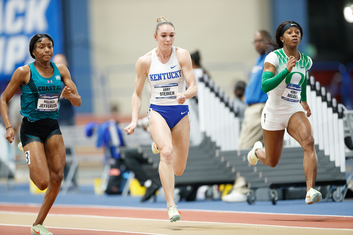 Abby Steiner.

Day 1 of NCAA Track and Field Championship.

Photo by Elliott Hess | UK Athletics