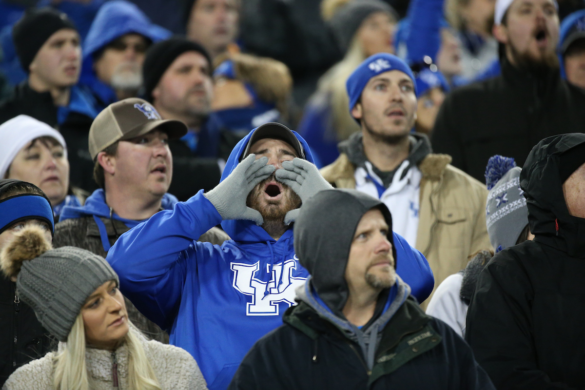Fans.

The University of Kentucky football team falls to Northwestern 23-24 in the Music City Bowl on Friday, December 29, 2017, at Nissan Field in Nashville, Tn.

Photo by Chet White | UK Athletics