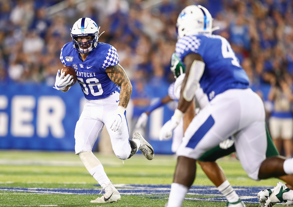 Kash Daniel.


UK beat EMU 38-17.


Photo by Elliott Hess | UK Athletics