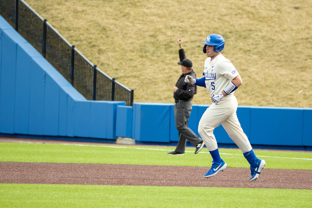 Kentucky Wildcats T.J. Collett (5)

UK over WKU 15-0 at Kentucky Proud Park. 

Photo by Mark Mahan | UK Athletics
