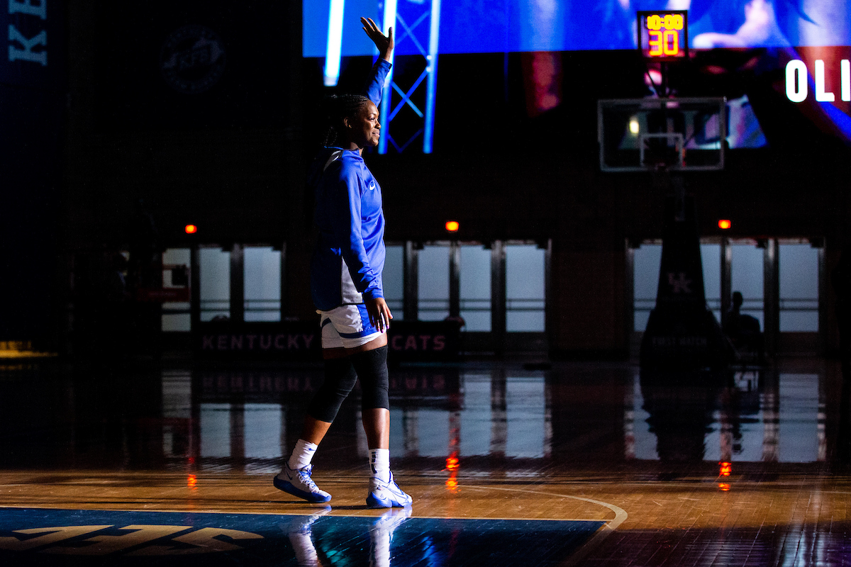 Olivia Owens. 

Kentucky beat Vandy 80 - 73.

Photo by Eddie Justice | UK Athletics
