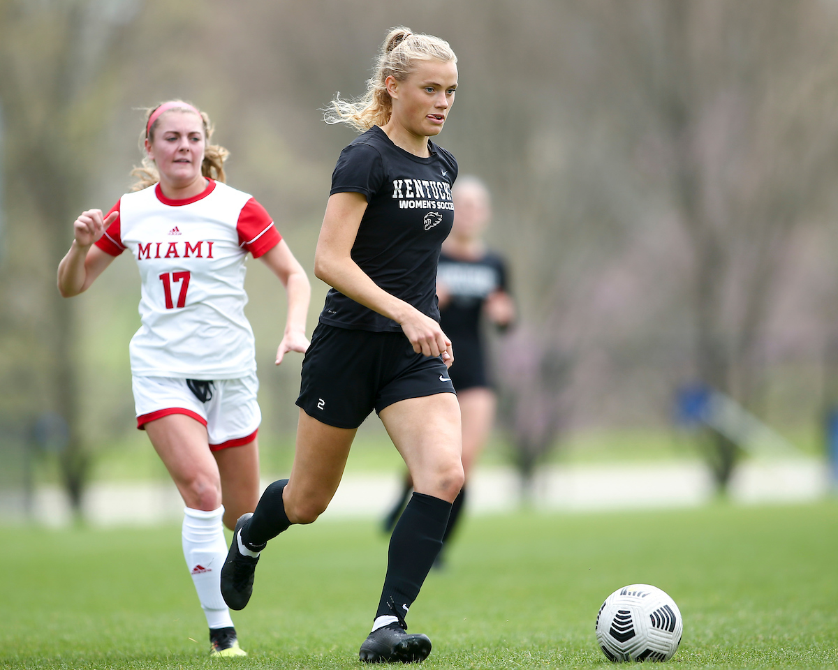 Emilie Rhode.

Kentucky ties Miami Ohio 1-1.

Photo by Grace Bradley | UK Athletics
