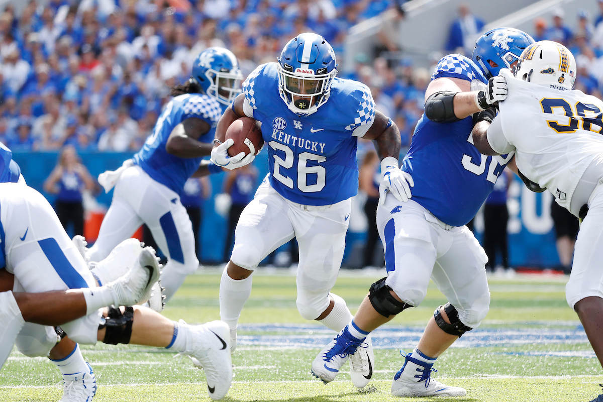 Benny Snell.

UK football beats Murray State 48-10.

Photo by Chet White | UK Athletics
