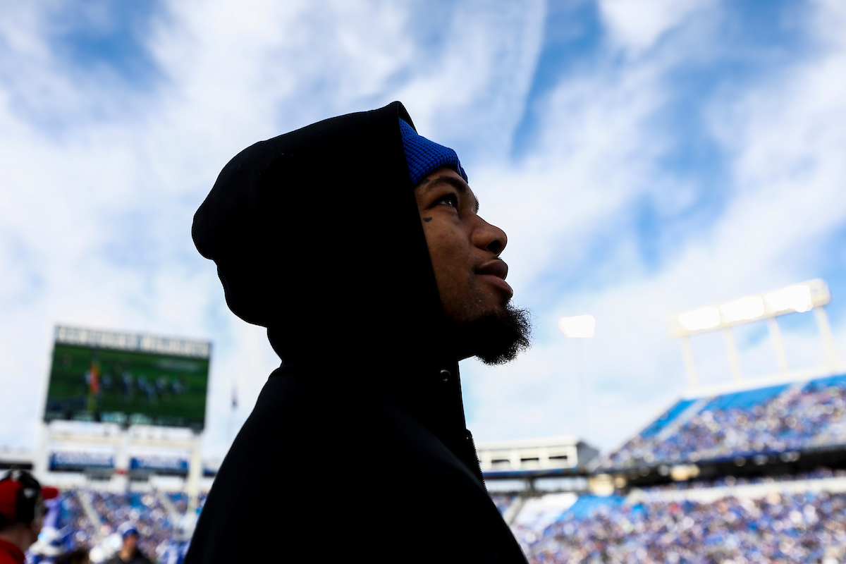 Lynn Bowden Jr.

Kentucky beat New Mexico State 56-16.

Photos by Chet White | UK Athletics