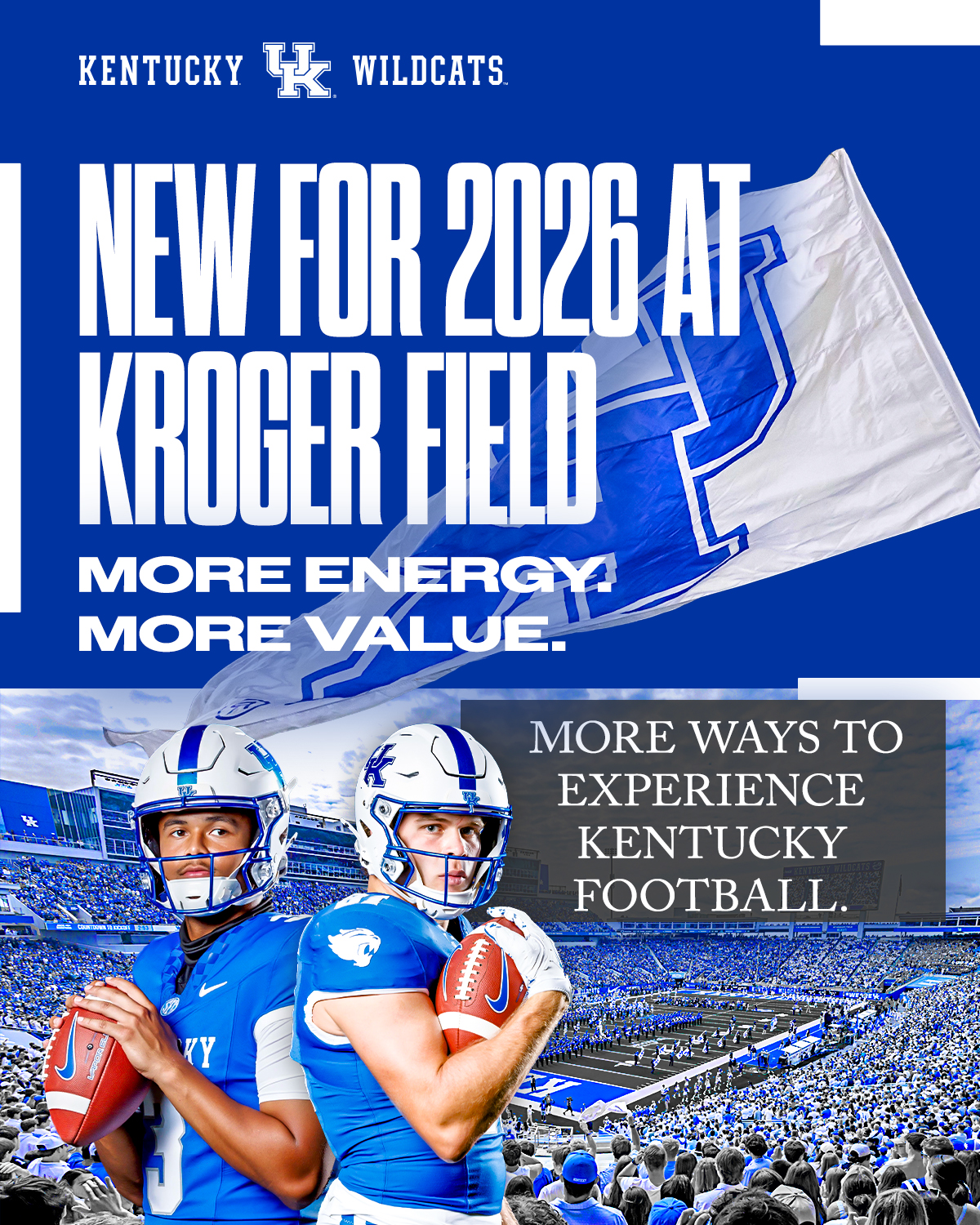 Kentucky Football Announces Fan Experience Enhancements for 2026 Season at Kroger Field