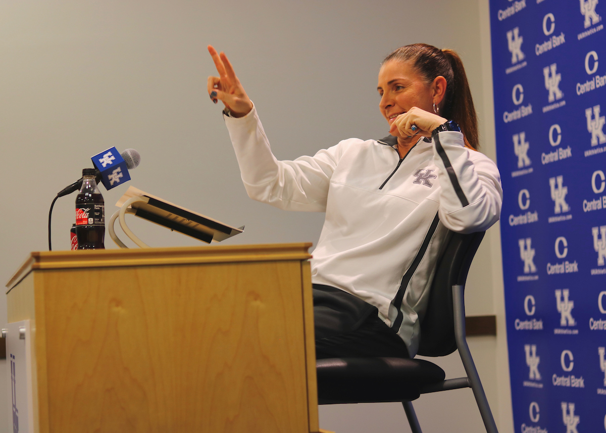 Coach Rachel Lawson.

Kentucky Baseball and Softball Media Day on February 5th, 2019.

Photo by Noah J. Richter | UK Athletics