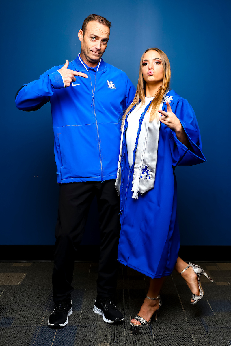 Josie Angeny. Tim Garrison.

December 2021 Graduation Photos.

Photo by Eddie Justice | UK Athletics
