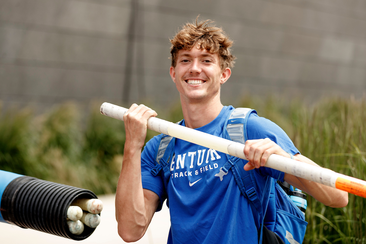 Keaton Daniel.

Shake out.

NCAA Track and Field Outdoor Championships.

Photo by Chet White | UK Athletics
