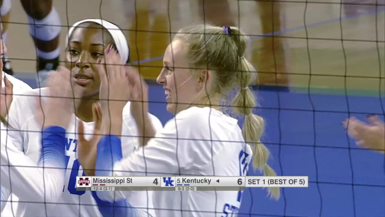 VB: Kentucky 3, Mississippi State 1