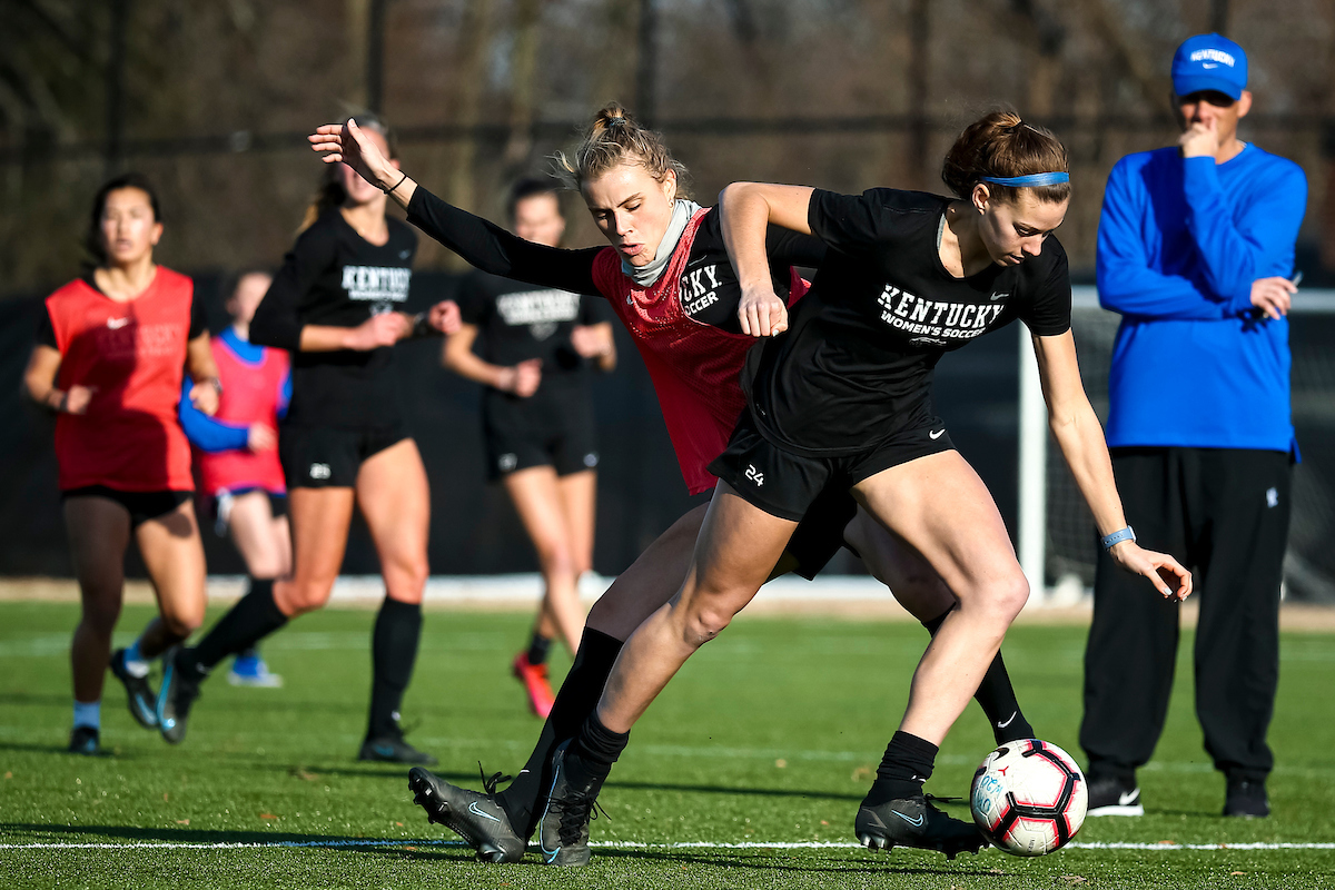 Paige Archbold. Emilie Rhode.

Kentucky Women’s Soccer Practice. 

Photo by Eddie Justice | UK Athletics
