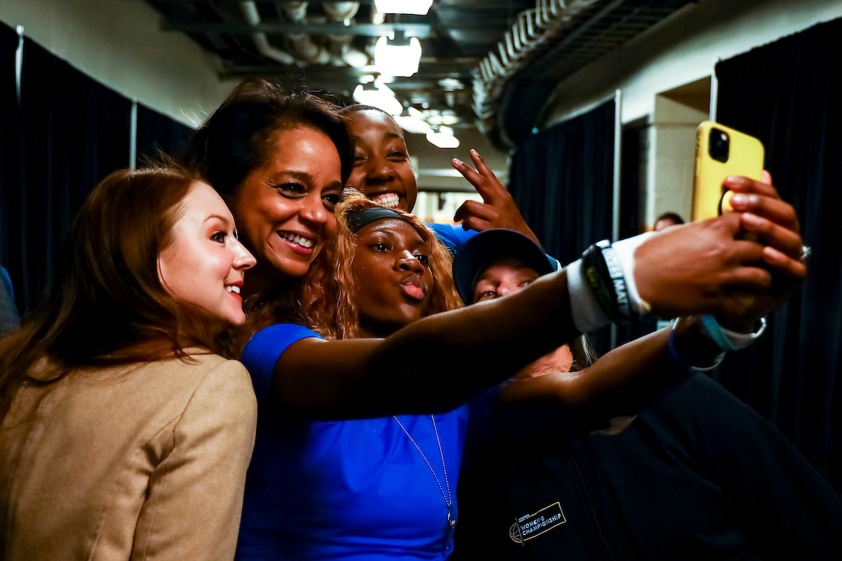 Selfie.

Kentucky shootaround day one for the SEC Tournament.

Photo by Eddie Justice | UK Athletics