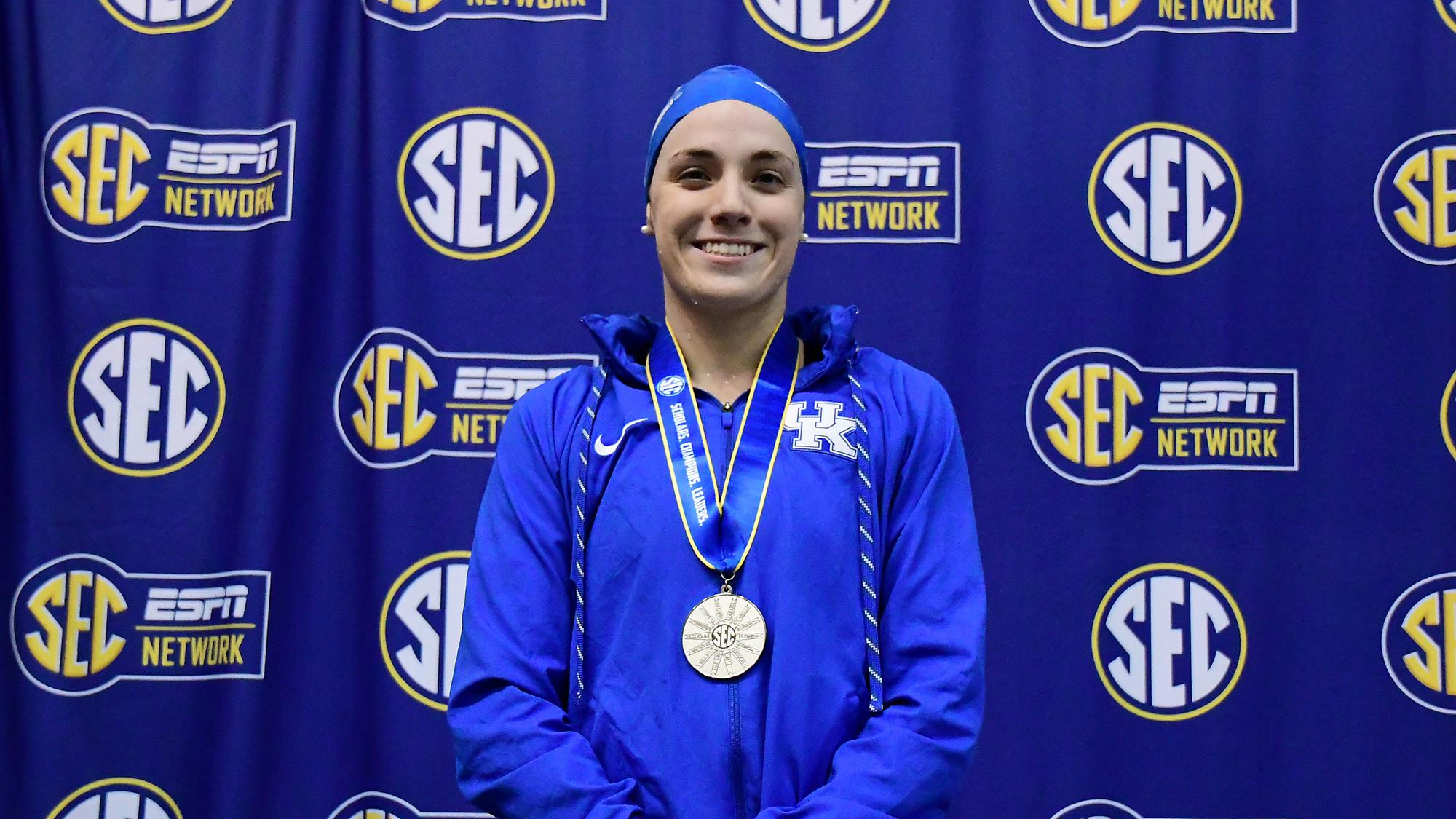 Seniors Collect Two Medals, Break Two School Records on Second Night of SEC Championships