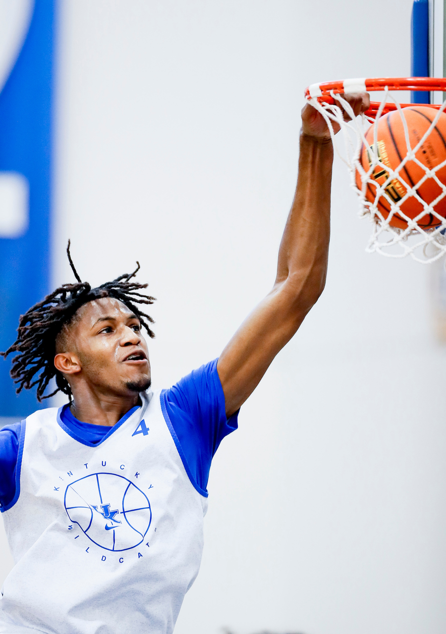 Daimion Collins.

First practice of the season.

Photos by Chet White | UK Athletics