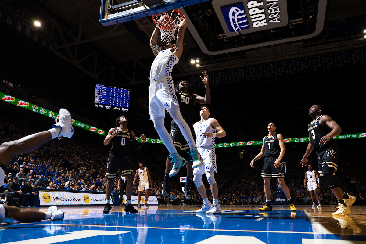 Nick Richards. Nate Sestina.
UK beats Vandy 71-62. 
Photo by Elliott Hess | UK Athletics