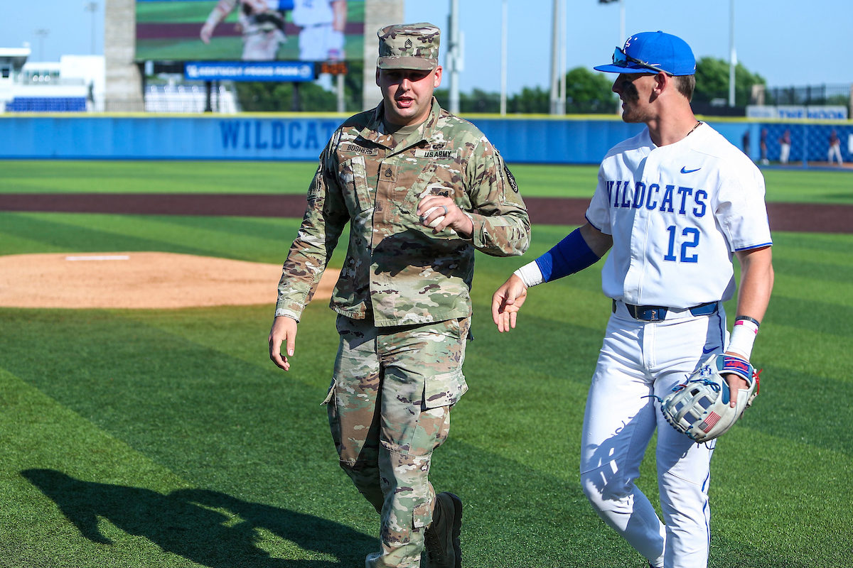 First Pitch. Chase Estep.

Kentucky loses to Auburn 3-6.

Photo by Sarah Caputi | UK Athletics