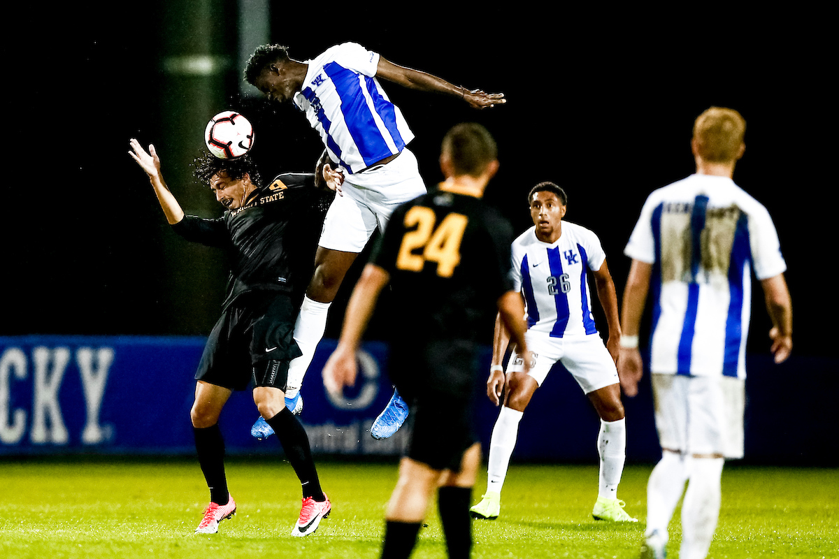 Aime Mabika. 

Kentucky defeats Wright State University 7-1. 

Photo by Eddie Justice | UK Athletics