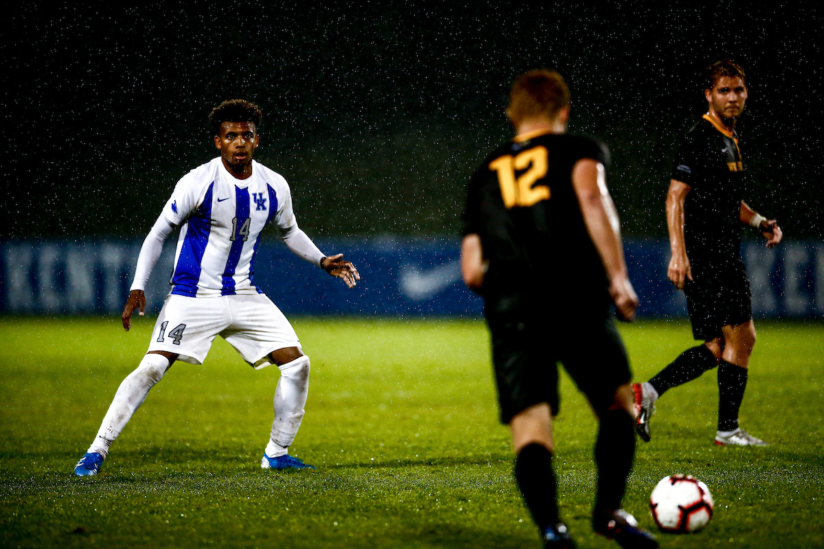 Daniel Evans. 

Kentucky defeats Wright State University 7-1. 

Photo by Eddie Justice | UK Athletics