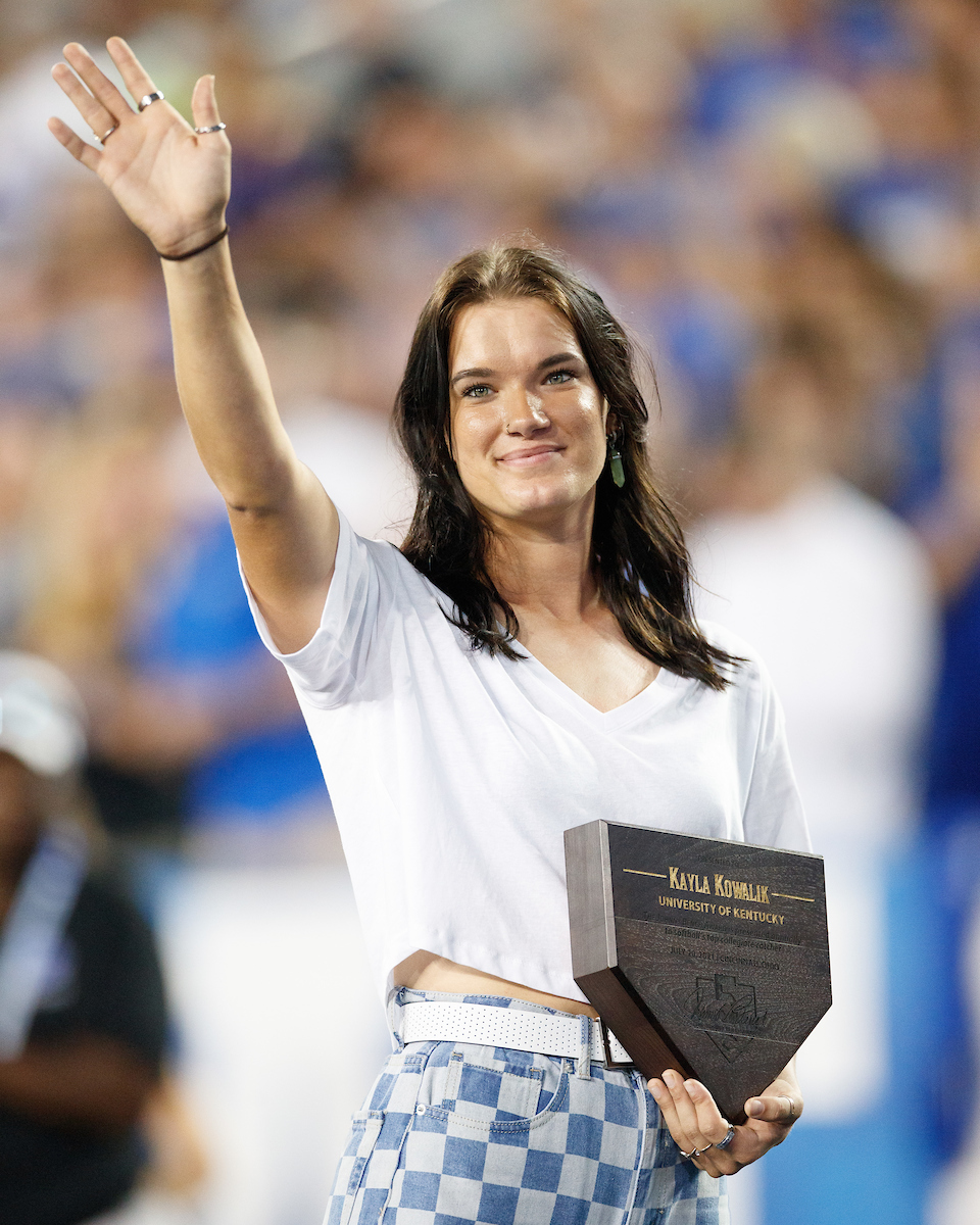 Kayla Kowalik.

UK beat LSU 42-21.

Photo by Elliott Hess | UK Athletics