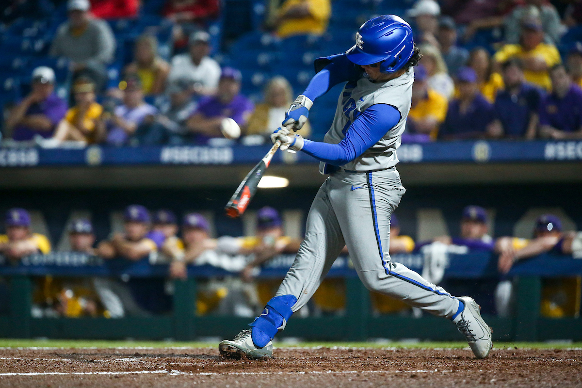 Hunter Jump.

Kentucky loses to LSU 6-11.

Photo by Sarah Caputi | UK Athletics