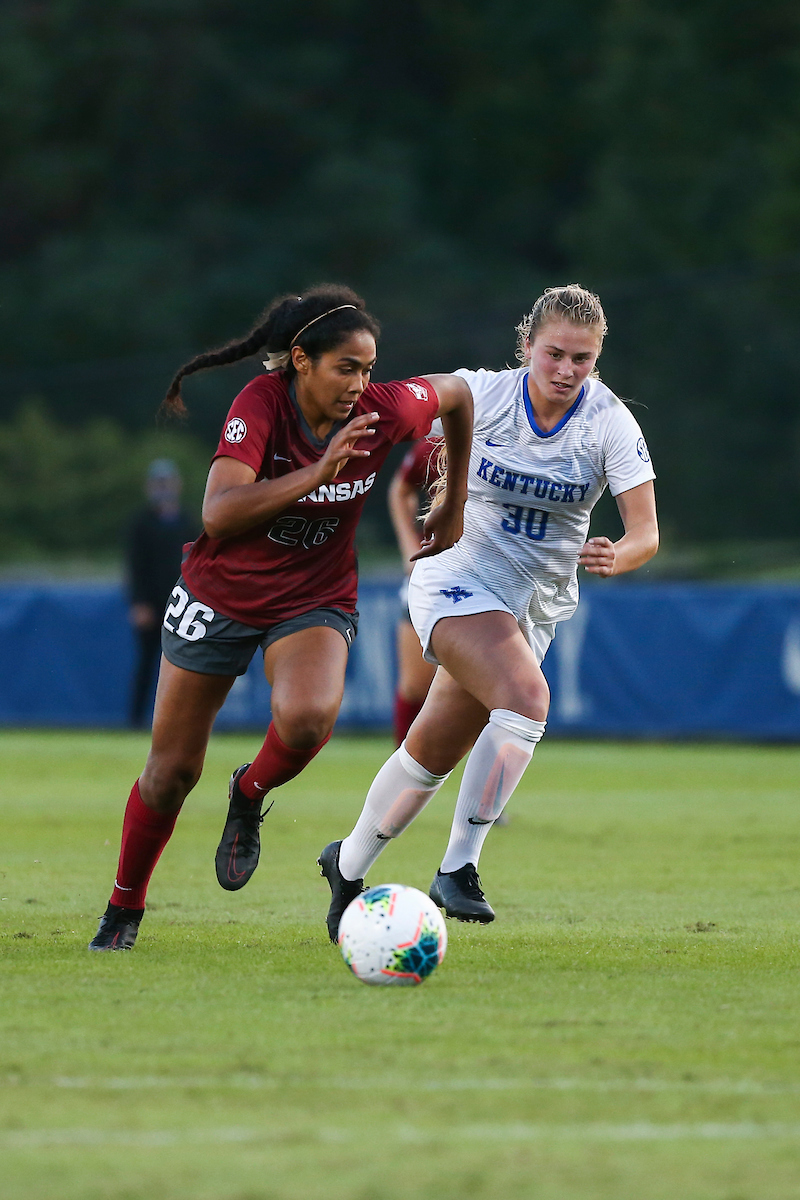 Jordyn Rhodes. 

Arkansas defeats Kentucky 4-1.

Photo by Grant Lee | UK Athletics