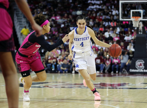 The University of Kentucky women's basketball team falls to South Carolina on Sunday, February 18, 2018 at Colonial Life Arena.

Photo by Britney Howard | UK Athletics