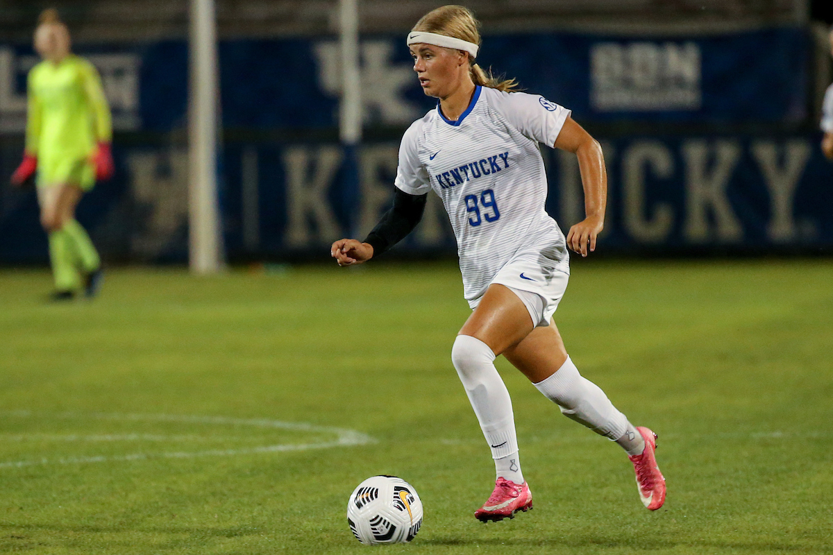 Maria Olsen.

Kentucky beats Bellarmine 4 - 0.

Photo by Sarah Caputi | UK Athletics