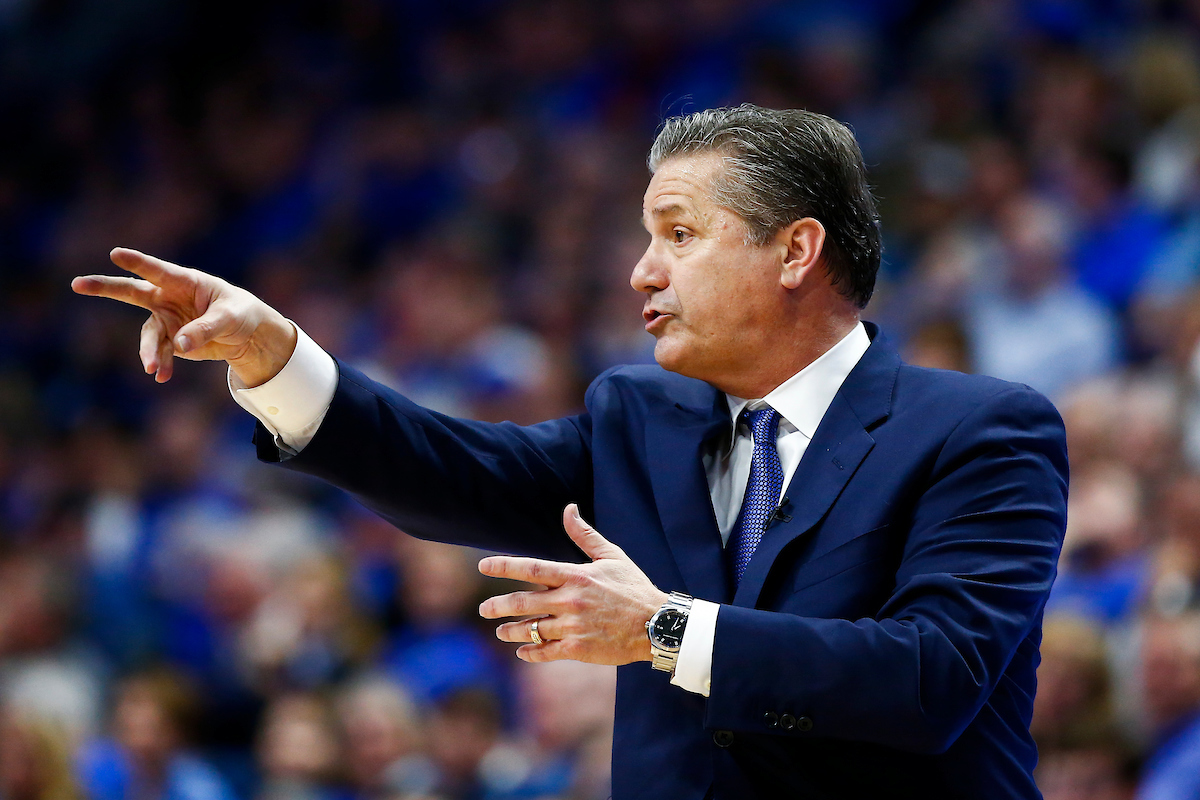 John Calipari.

The UK men's basketball team beat Kansas 71-63 at Rupp Arena on Saturday, January 26, 2019.

Photo by Chet White| UK Athletics