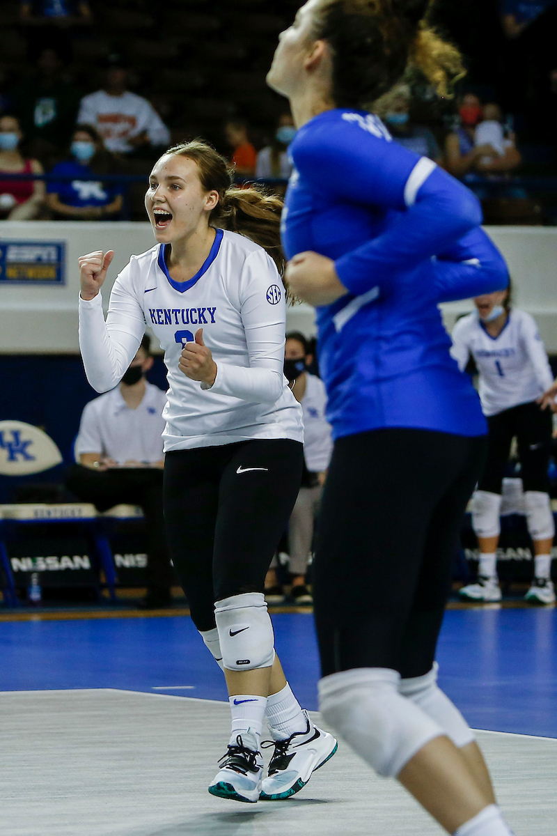 Eleanor Beavin.

Kentucky loses to Creighton 0 - 3.

Photo by Sarah Caputi | UK Athletics