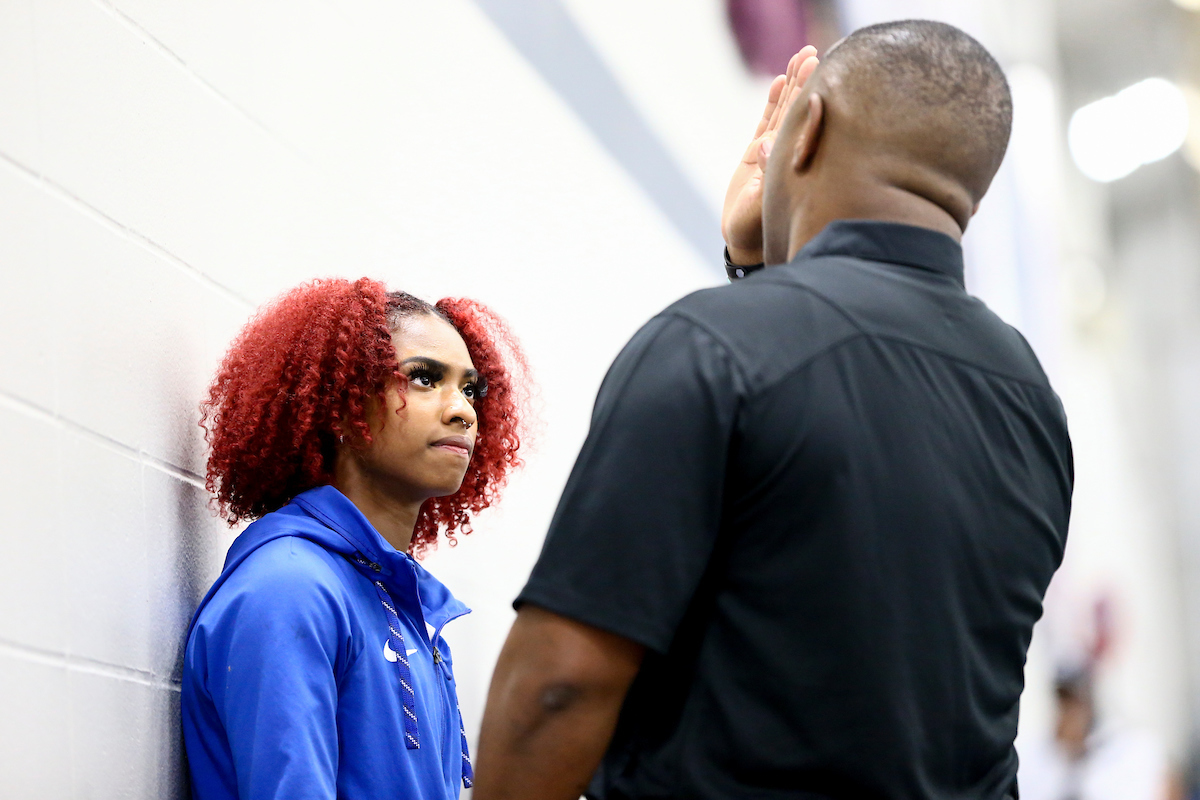 Masai Russell. Coach Lonnie Greene. 

Jim Green Invitational.


Photo by Isaac Janssen | UK Athletics