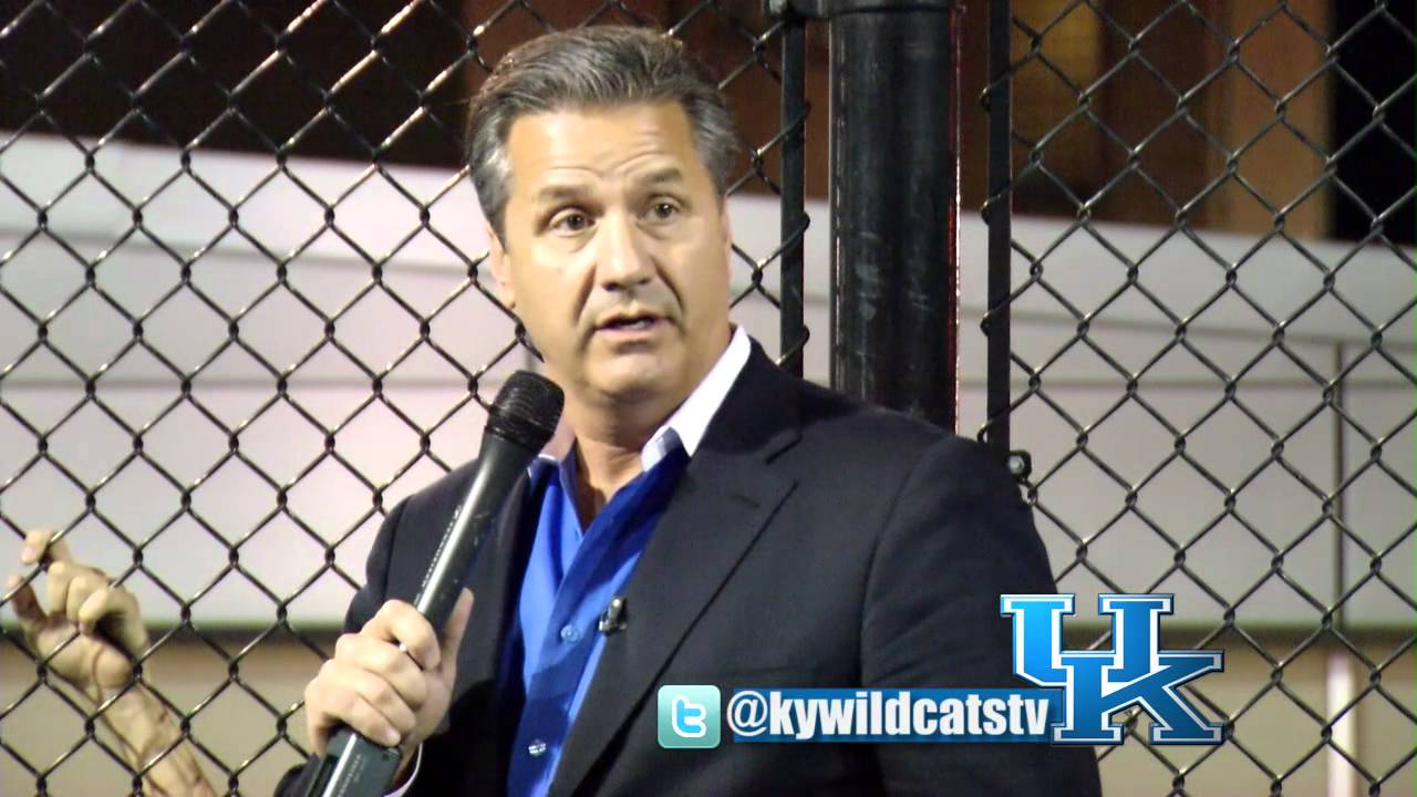 Coach Cal Addresses the Big Blue Madness Campers