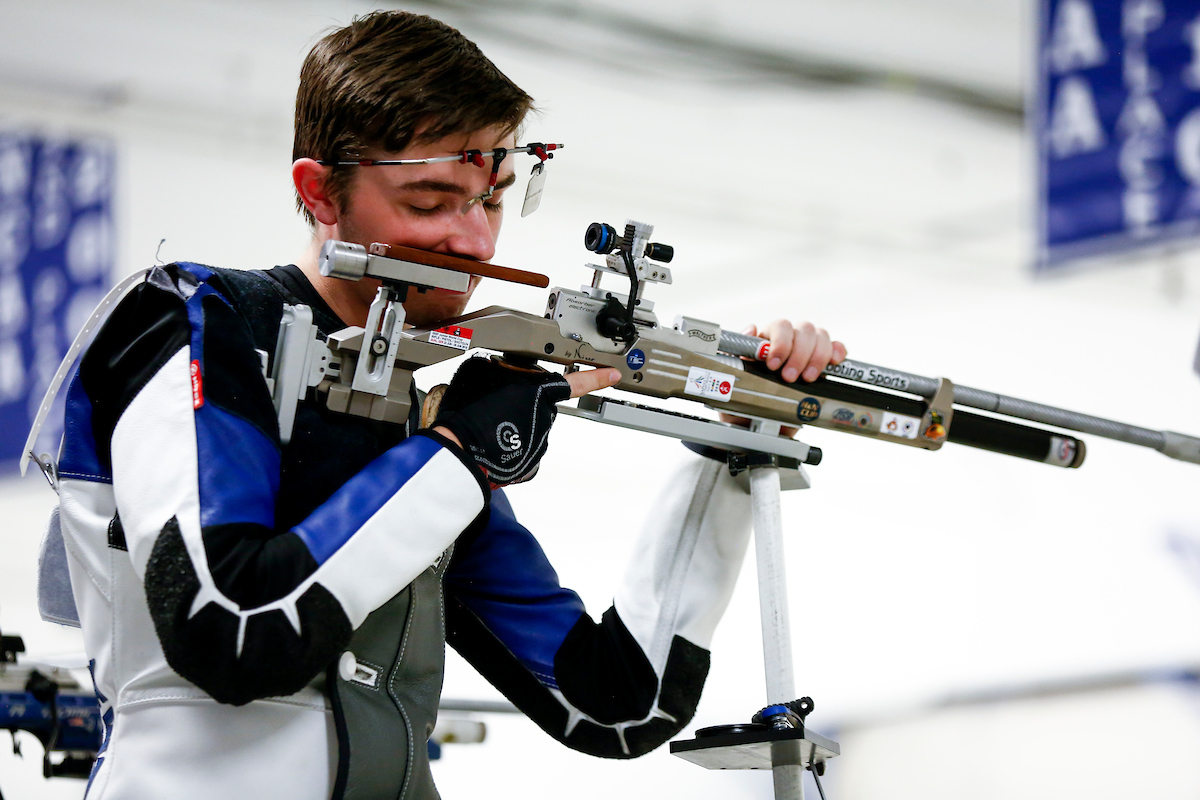 Will Shaner. 

Kentucky Rifle vs the Navy. 

Photo by Eddie Justice | UK Athletics