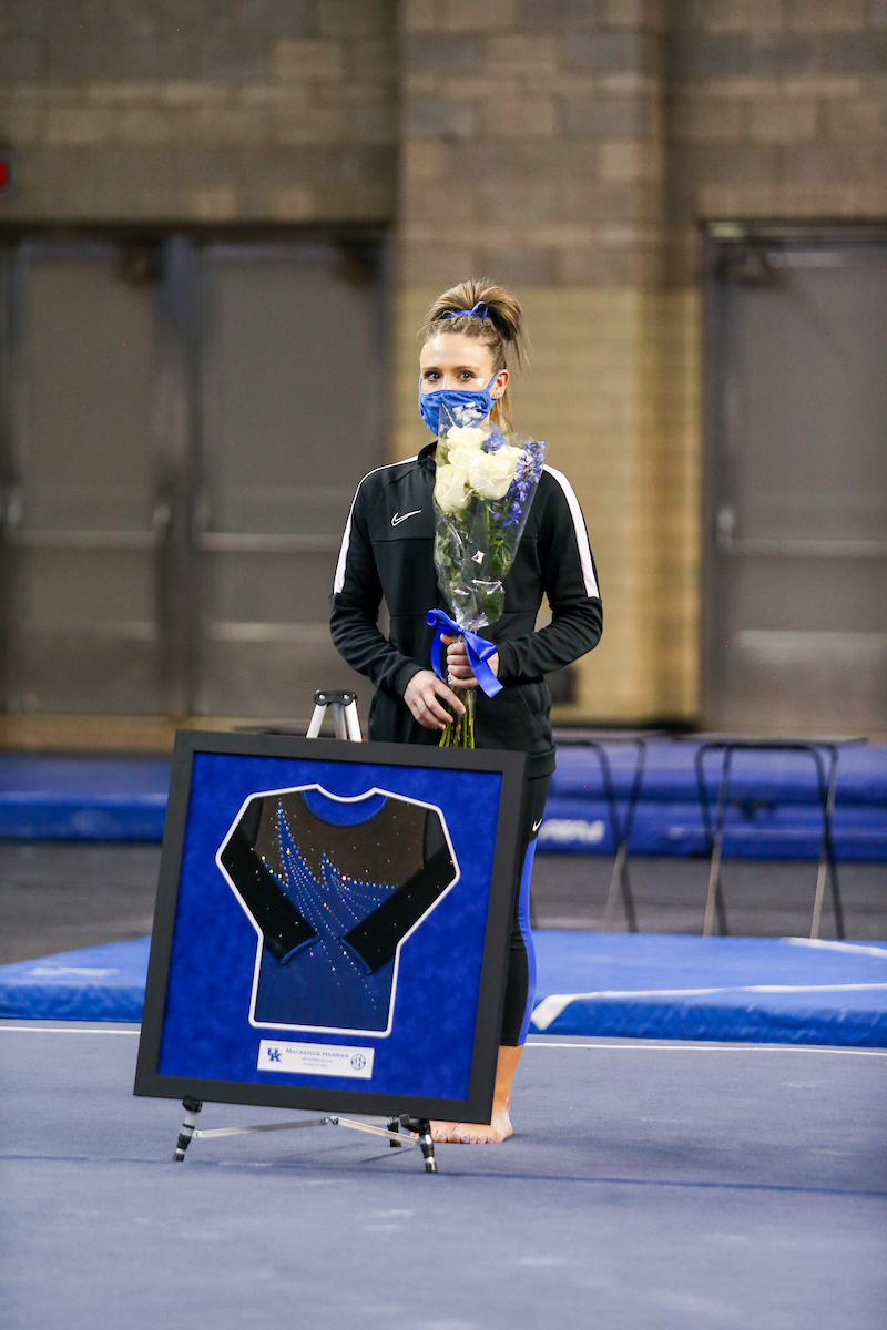 Mackenzie Harman.

Gymnastics Senior Night.

Photo by Hannah Phillips | UK Athletics