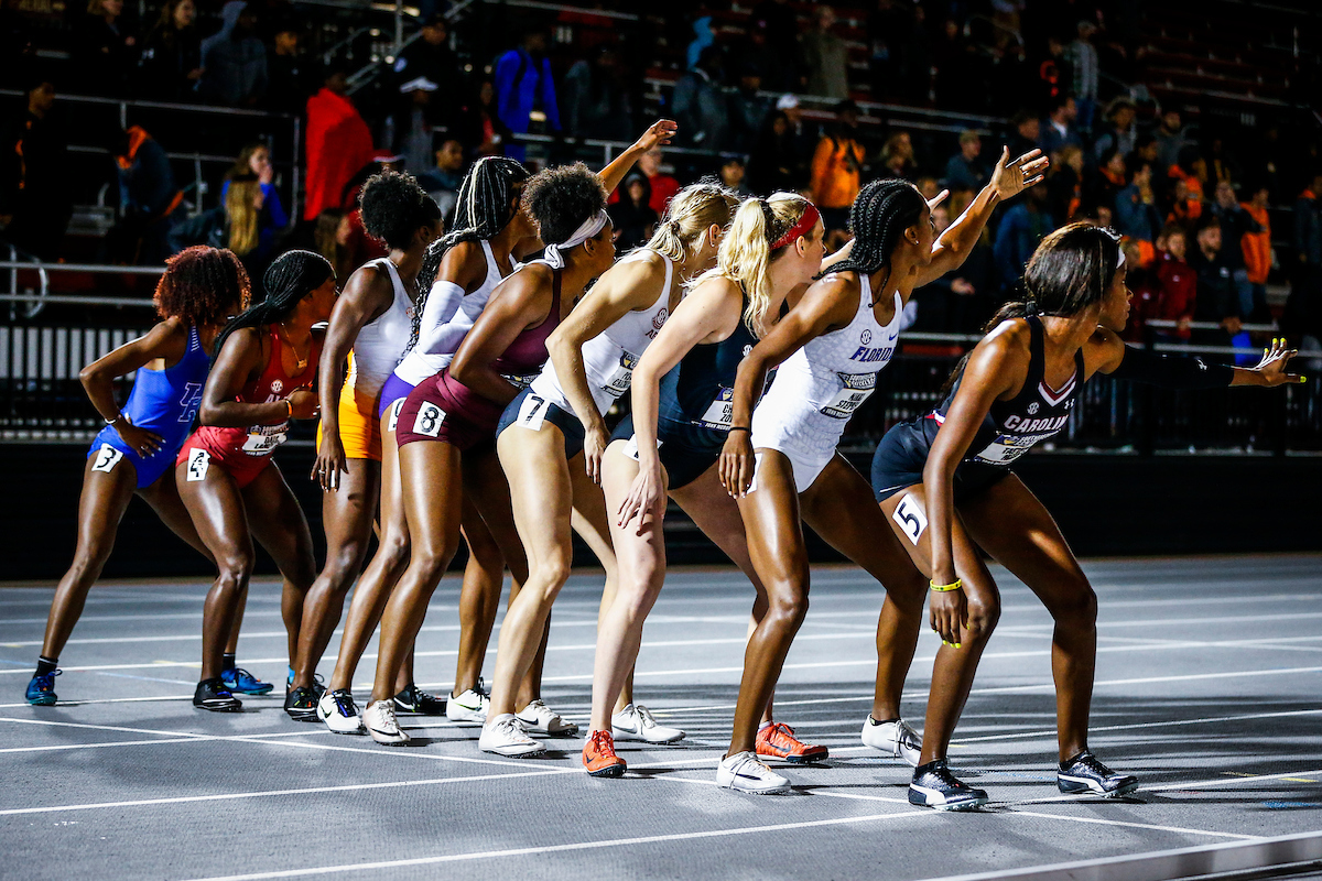 Masai Russell. Women?s 4x400m relay.

Day three of the 2019 SEC Outdoor Track and Field Championships.