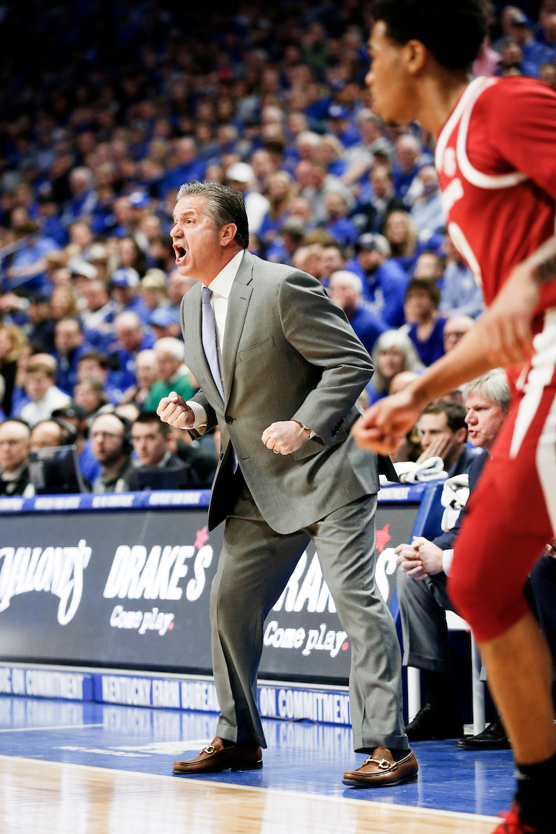 John Calapari.

Kentucky beat Arkansas 70-66.

Photo by Isaac Janssen | UK Athletics
