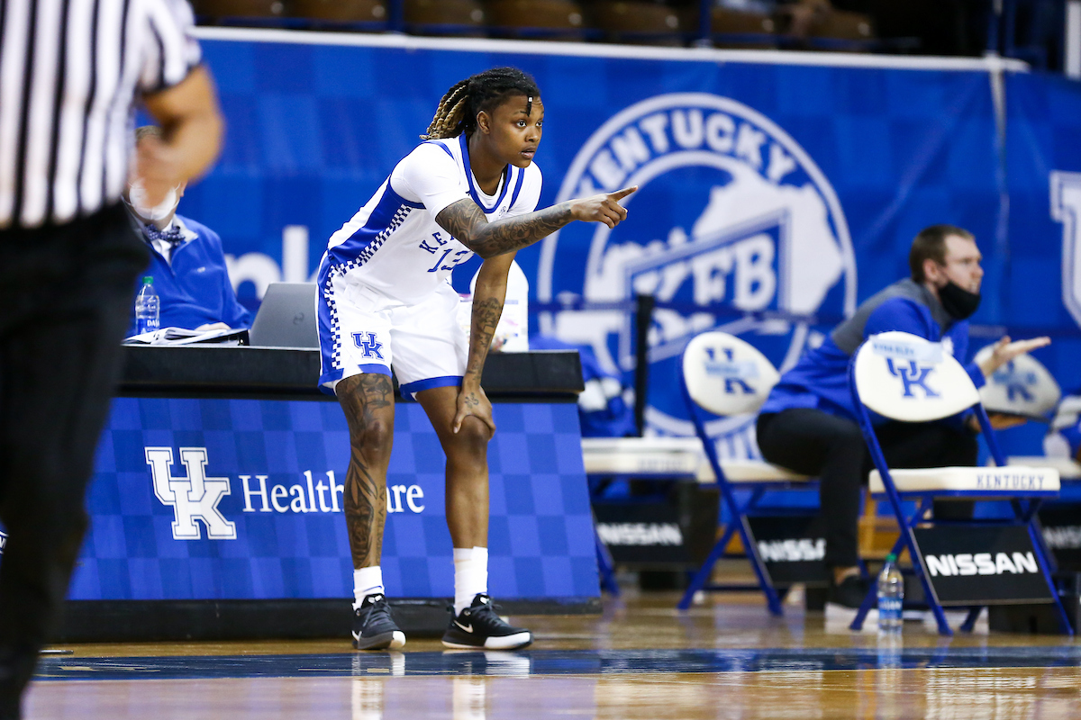 Jazmine Massengill.

Kentucky falls to South Carolina 75-70.

Photo by Hannah Phillips | UK Athletics