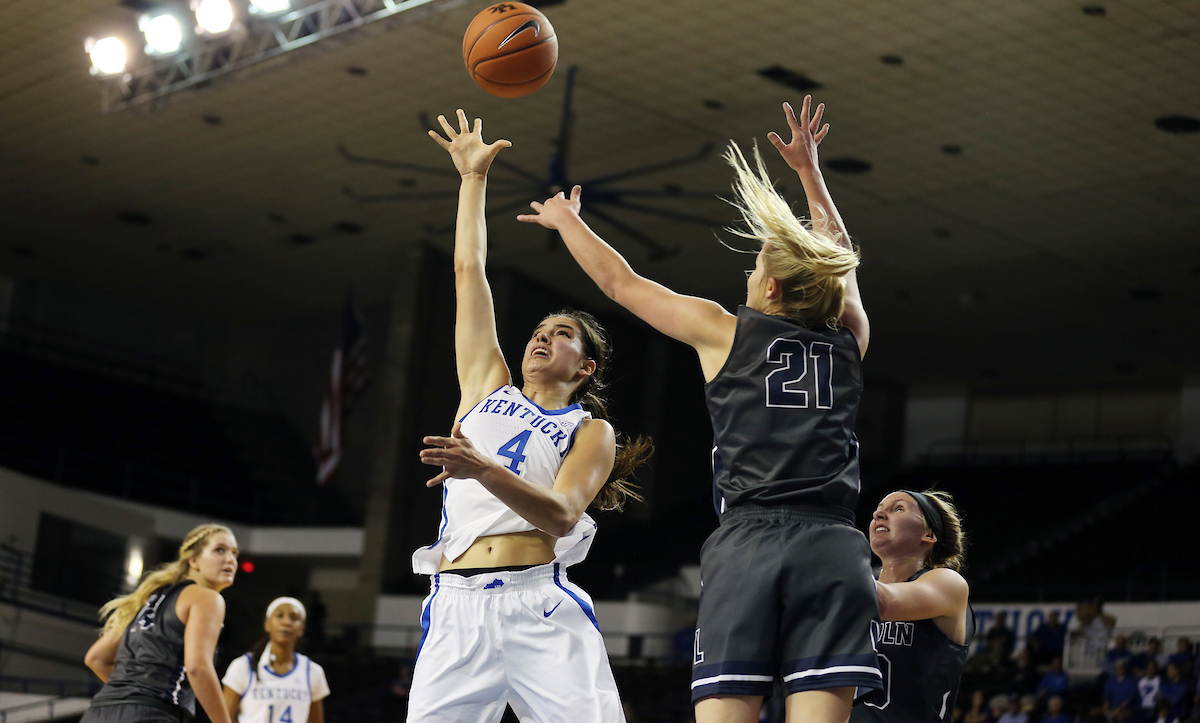 Maci Morris
The Women's Basketball team beat Lincoln Memorial University.
Photo by Britney Howard | UK Athletics