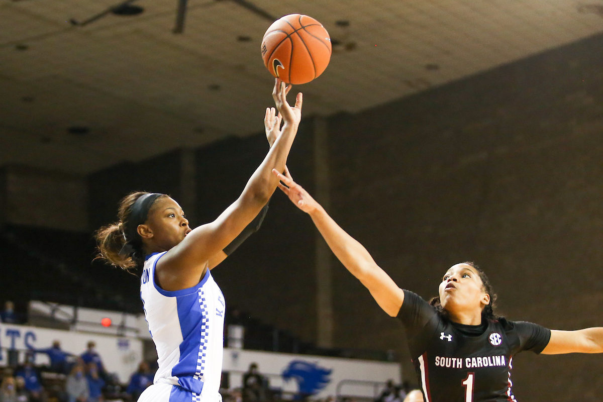 Robyn Benton.

Kentucky falls to South Carolina 75-70.

Photo by Hannah Phillips | UK Athletics