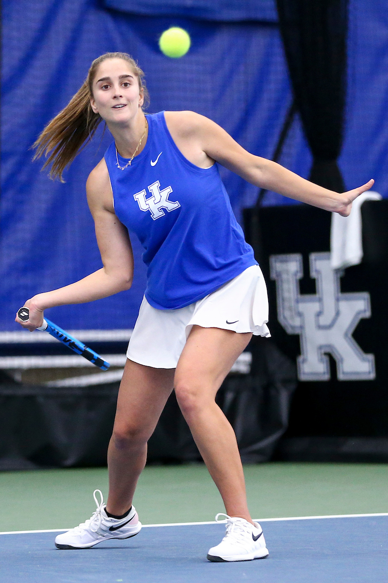 Carlota Molina.

Kentucky defeats Miami Ohio 5-2.

Photo by Grace Bradley | UK Athletics