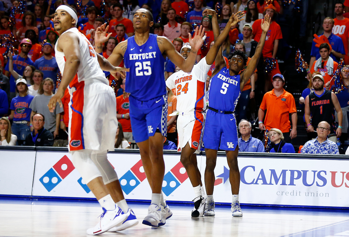 Immanuel Quickley.

Kentucky men's basketball beat Florida 65-54.

Photo by Quinn Foster | UK Athletics