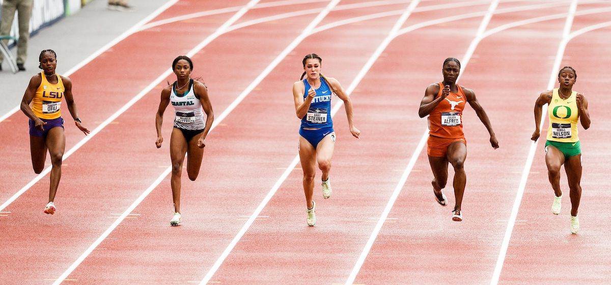 Abby Steiner.

Day Four. The UK women’s track and field team placed third at the NCAA Track and Field Outdoor Championships at Hayward Field in Eugene, Or.

Photo by Chet White | UK Athletics
