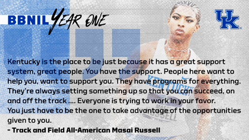 Masai Russell succeeded in the first year of NIL