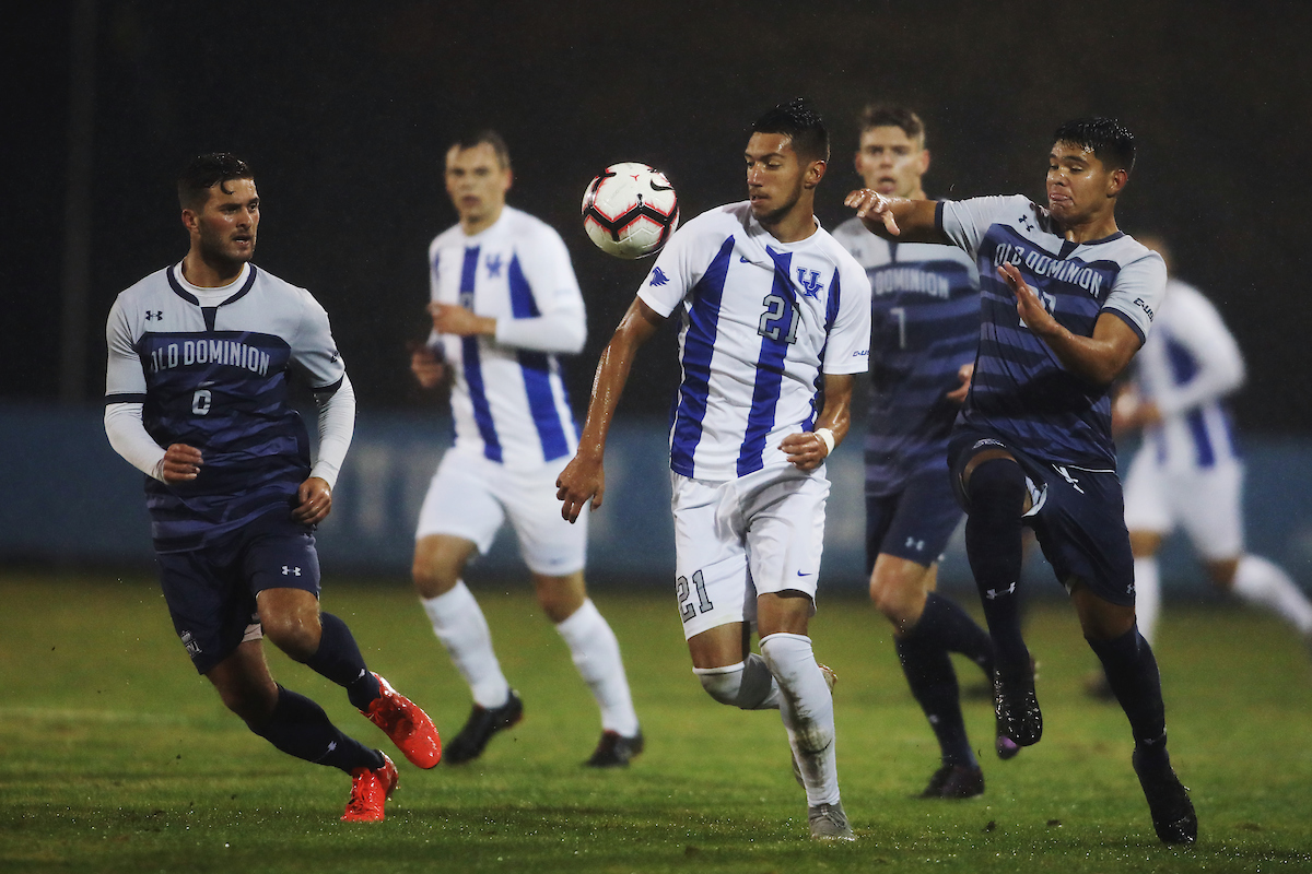 Kalil Elmedkhar.

UK men's soccer defeats ODU to win Conference USA on Friday, November 2nd, 2018 at The Bell in Lexington, Ky.

Photo by Quinn Foster